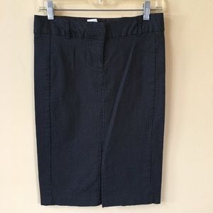 Vintage y2k black Pinstriped pencil skirt